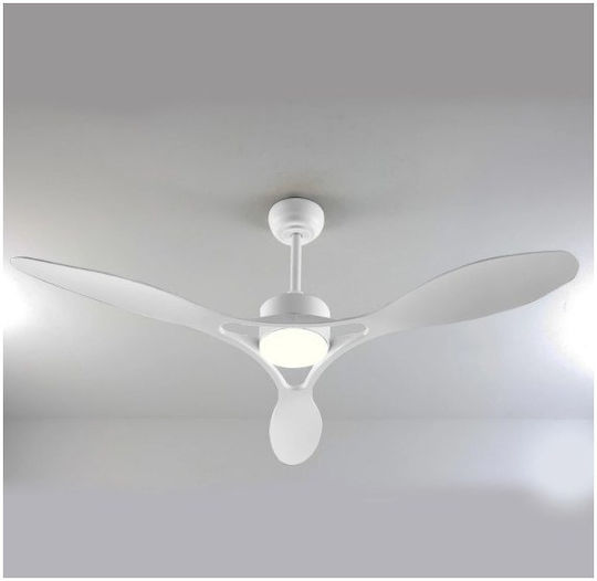 Aca Ceiling Fan 132cm with Light White