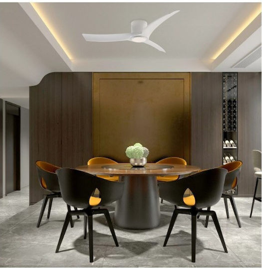 Aca Ceiling Fan 132cm with Light White