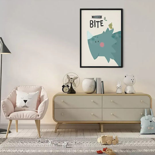 Kinder Wandkunst Dinosaurier 40x50cm