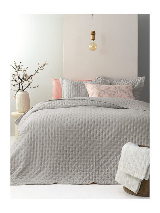 Palamaiki Nico Подредба Шалтета King Size Микрофибър Сив 260x240см