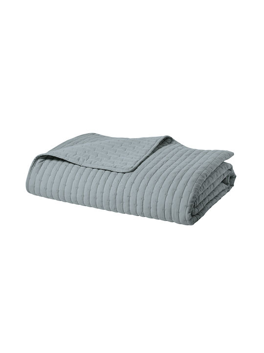 Kentia Mason Tagesdecken Set Mikrofaser Graues 160x240cm 2Stücke