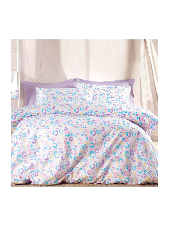 Rythmos Candy Σετ Κουβερλί Υπέρδιπλο Βαμβακερό Candy 220x240cm 3τμχ