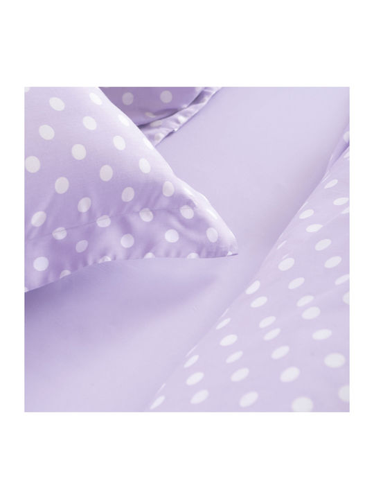 Rythmos Coquette Set Coverlets Double Cotton Lilac 220x240cm 3 Pieces