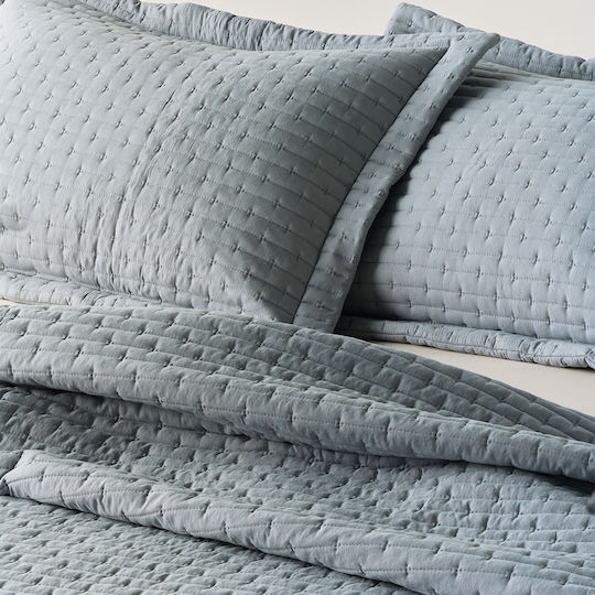 Kentia Mason Подредба Шалтета King Size Микрофибър Сив 260x240см 3 Бройки