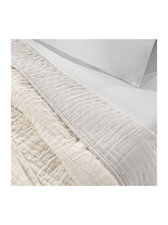 Guy Laroche Κουβερλί King Size Βαμβακερό Linen-sand 270x250cm