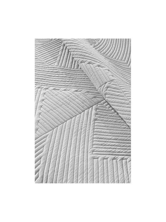 Guy Laroche Ziana Tagesdecken Set Übergröße Mikrofaser Rauch 220x240cm 2Stücke