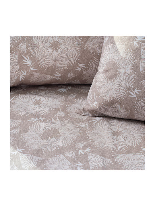 Beauty Home Moments Αrt 12568 Σετ Κουβερλί Μονό Μπεζ 160x230cm 2τμχ