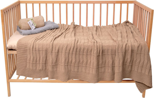 Viopros Knitted Blanket Sofa 125x170cm Gray