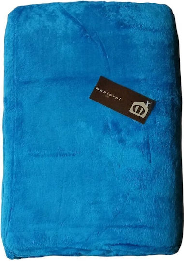 Manterol Casa Chic Colour Blanket Spain Fleece Double 230x230cm Orange