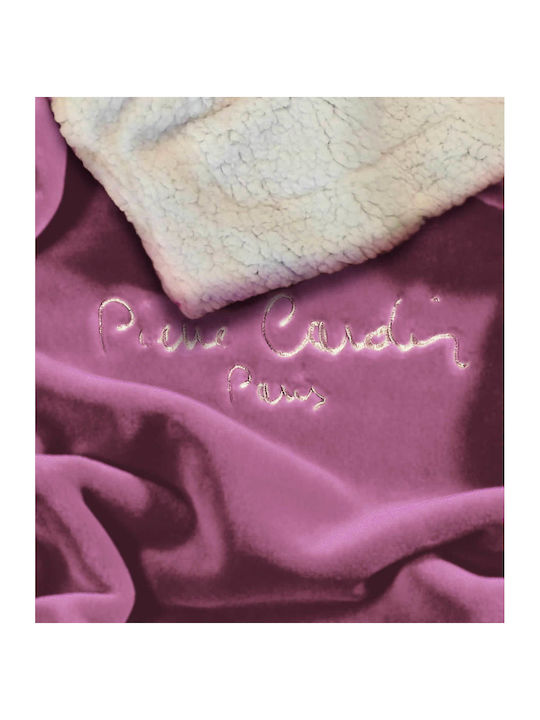 Pierre Cardin Flannel Sherpa Κουβέρτα Ισπανίας Sherpa Υπέρδιπλη 220x240εκ.