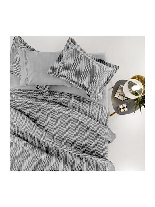 Guy Laroche Vigo Κουβέρτα Πικέ Μονή 160x260εκ. Anthracite