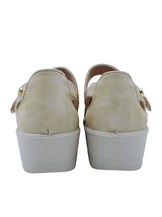 Women's Ballerina Shoes In Brown Colour