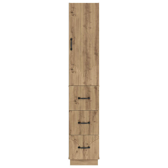 vidaXL Bathroom Column Floor 33x34.5x87cm Oak
