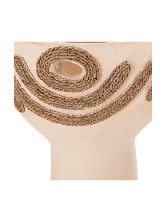 Freebox Tabletop Decor Cream Tortoise and Rope Agel 18x35cm