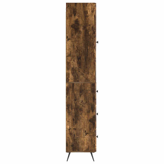 vidaXL Bathroom Floor Column Cabinet L34.5xD34.5xH90cm Brown