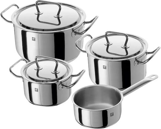 Zwilling J.A. Henckels Twin Classic Pots Set Stainless Steel With Non-stick Coating 4pcs