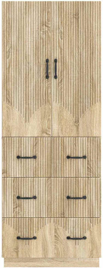 Bücherregale Eiche (2Stücke) 66x34.5x87cm