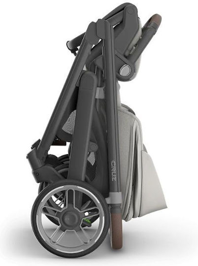 UPPAbaby Cruz V3 Reversible Baby Stroller Suitable for Newborn Pearl Gray Jacquard 12kg