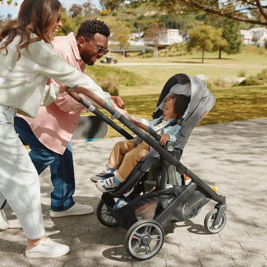 UPPAbaby Cruz V3 Reversible Baby Stroller Suitable for Newborn Pearl Gray Jacquard 12kg