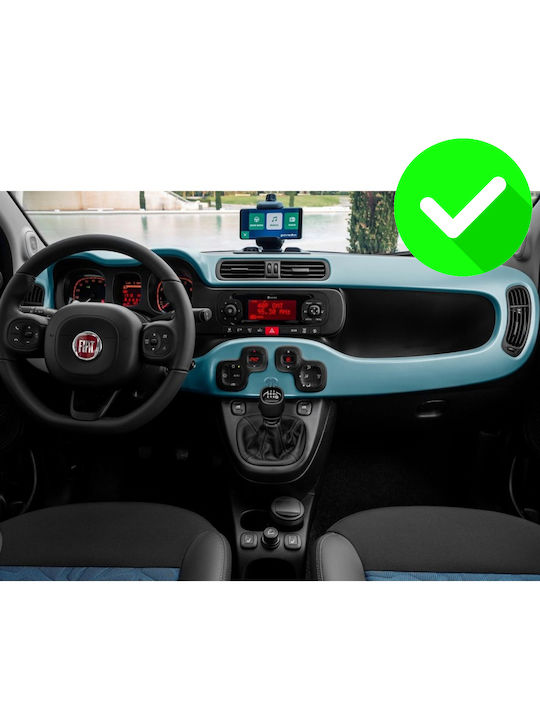 Carmedia Auto-Audiosystem für Fiat Panda 2012-2021 (Bluetooth/USB/WiFi/GPS/Apple-Carplay/Android-Auto) mit Touchscreen 7"