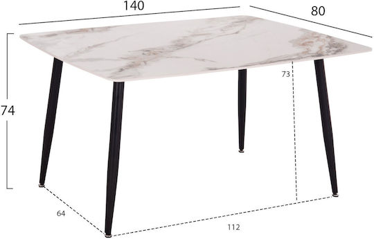 Τραπεζαρίας Φυσικό 140x80x74εκ. Τραπεζαρίας Φυσικό 140x80x74εκ.