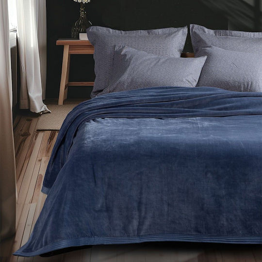 Nef-Nef Homeware Velosso Υπέρδιπλη 230x240εκ. Blue