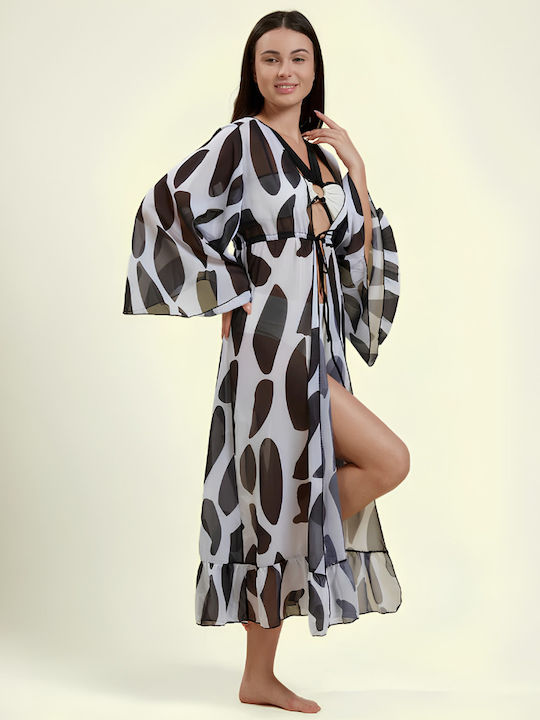 Chicret Women's White Beach Kimono