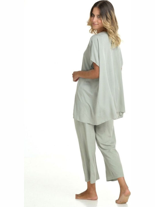 Zen Intimates Summer Women's Pyjama Set Olive