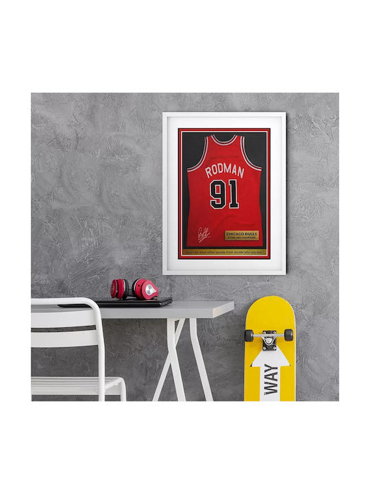 Poster Nba Rodman 91 Jersey Snk056 40cm X 50cm