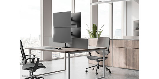 Neomounts Desk Stand for 2 Monitors up to 32" with Extension Arm (DS60-600BL2V)