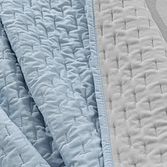 Guy Laroche Arden Tagesdecken Set Halbdoppel aus Polyester Denim 180x240cm 2 Stück
