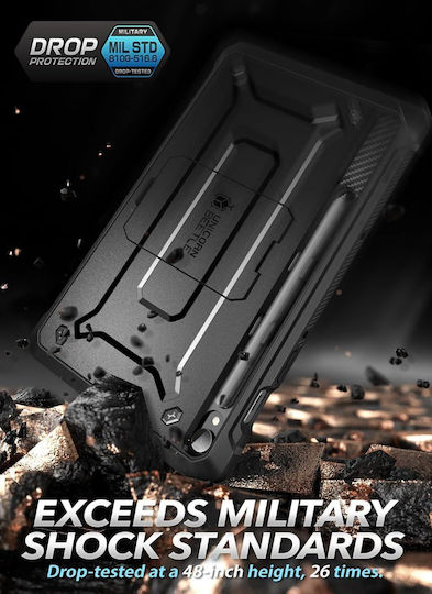 Supcase Unicorn Beetle Pro Flip Cover Μαύρη (Galaxy Tab S9, S9 FE, S10 FE, S10 Lite)