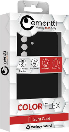 Lemontti Soft Slim Back Protective Case Lemhsgs25fen Silicone Samsung Galaxy S25 Fe Black