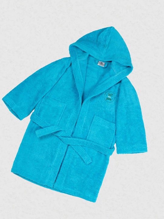 Sunshine Kids Hooded Bathrobe Turquoise