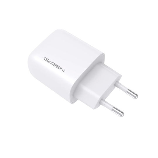 GoGEN Ladegerät mit USB-C Anschluss und Kabel USB-C - USB-C 20W Stromlieferung Weißς (ACHPD120CW)