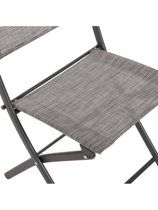 Gartenstühle Metallisch Grau 45x51x81cm