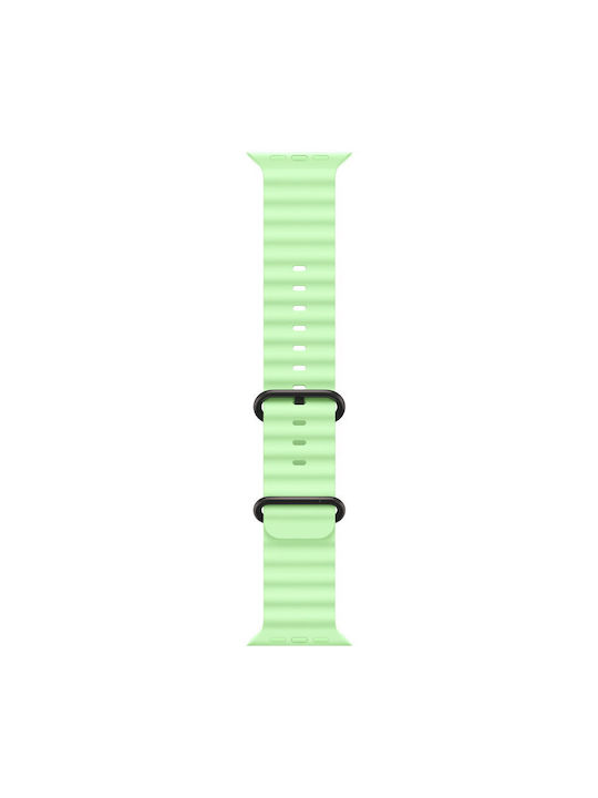 Apple Mgcm4zm/a Smartwatch Strap Watch 49mm Ocean Band Extension Black Titanium Finish Light Green