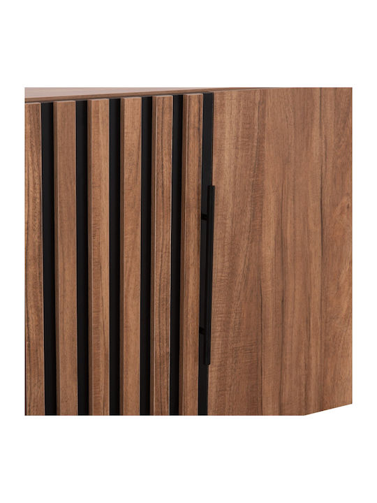 Freebox Rectangular Loft Closet from Chipboard Natural and Black 150x55cm Freebox