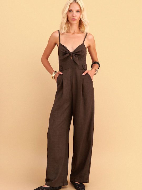 Women's Brown Jumpsuit