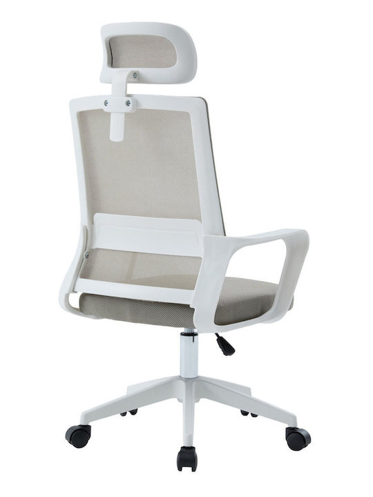 Freebox Office Chair with Adjustable Arms White