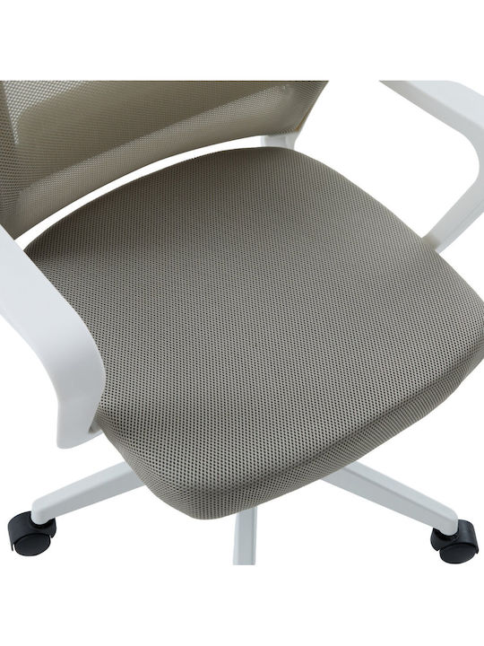 Freebox Office Chair with Adjustable Arms White
