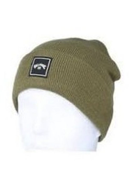 Stacked Beanie Unisex Σκούφος Πλεκτός σε Πράσινο χρώμα