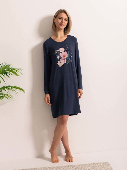 Sofiaman Sofiaman Sommer Damen Nachthemd Flora
