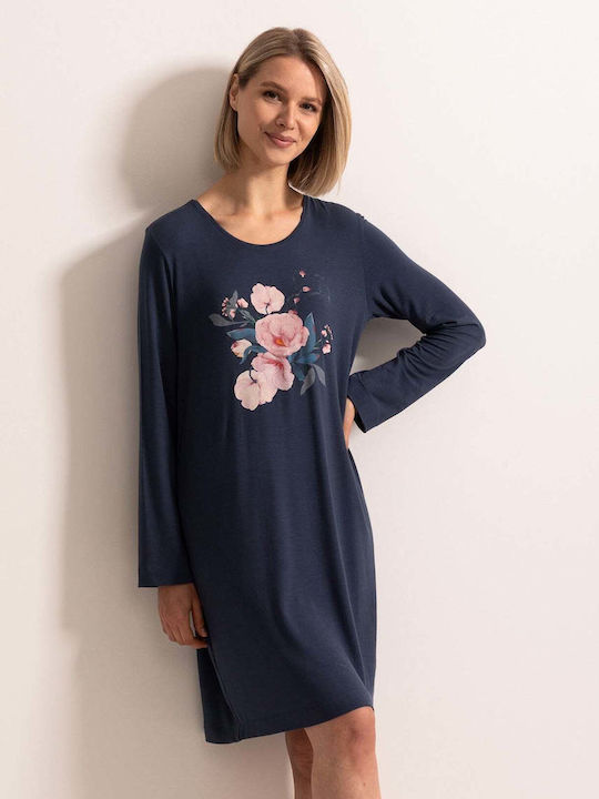 Sofiaman Sofiaman Sommer Damen Nachthemd Flora