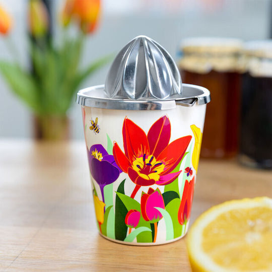 Pylones Squeeze Me Hand Juicer For Lemon Lime Orange Made Of Metal In Yellow Color