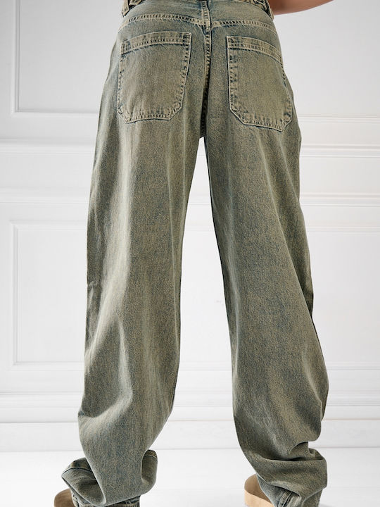 Damen Jeans Hosen Grün