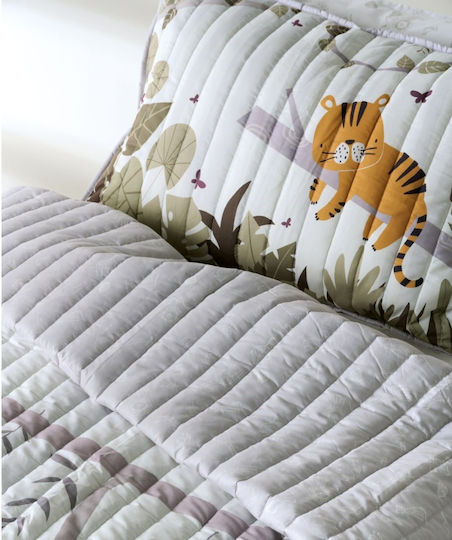 Kentia Canopy Подредба Единично Шалте Бяло-Грейж 160x220см 2 Бройки