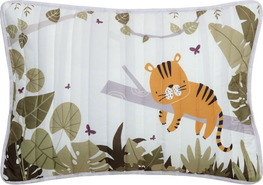 Kentia Canopy Σετ Κουβερλί Μονό White-greige 160x220cm 2τμχ