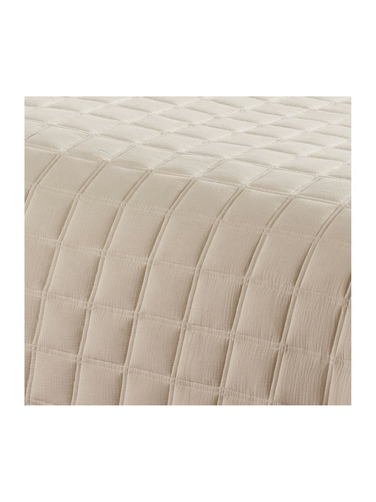 Liolios Home Savona Semi-Double Coverlet Set Sand 180x240cm 2 Pieces