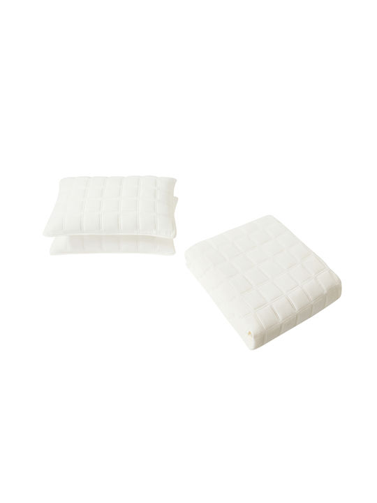 Liolios Home Savona Σετ Κουβερλί Ημίδιπλο Cream 180x240cm 2τμχ